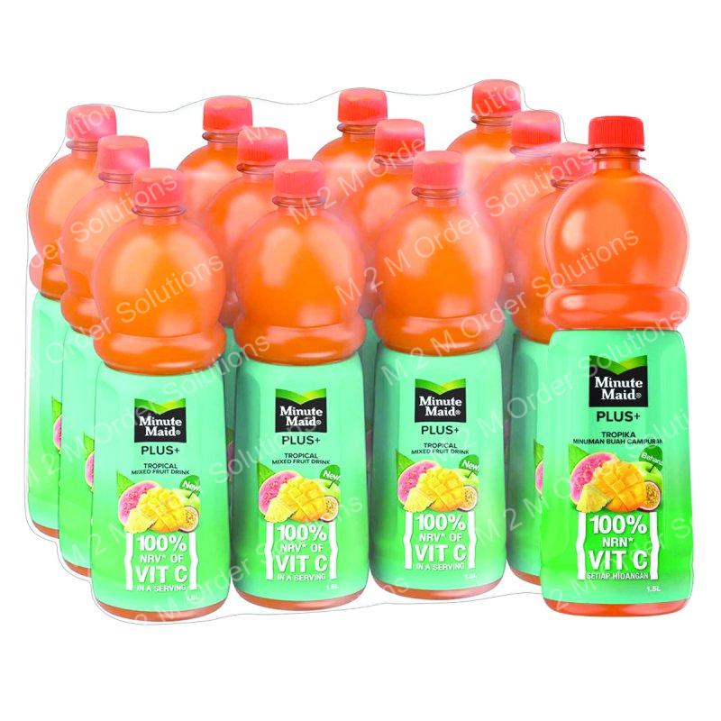 MINUTE MAID PLUS FRUIT TROPIKA 12*1.5L