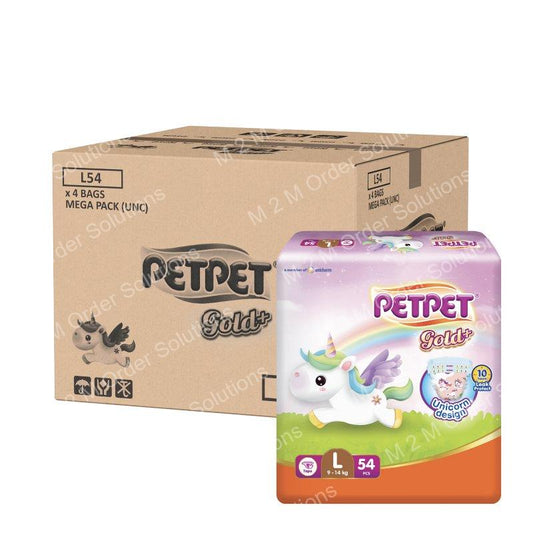 PETPET GOLD TAPE L DIAPER BABY-4*54S