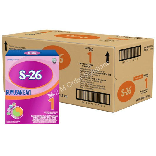 S26 MILK POWDER STEP-1 6*1.2KG