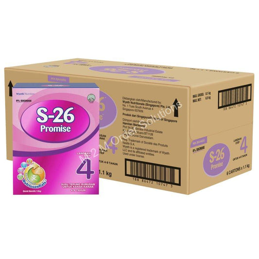 S26 PROMISE MILK POWDER STEP-4 6*1.1KG