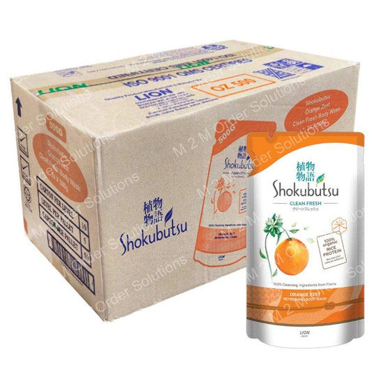 SHOKUBUTSU SOAP CLEAN FRESH OREN PACK 24x500G