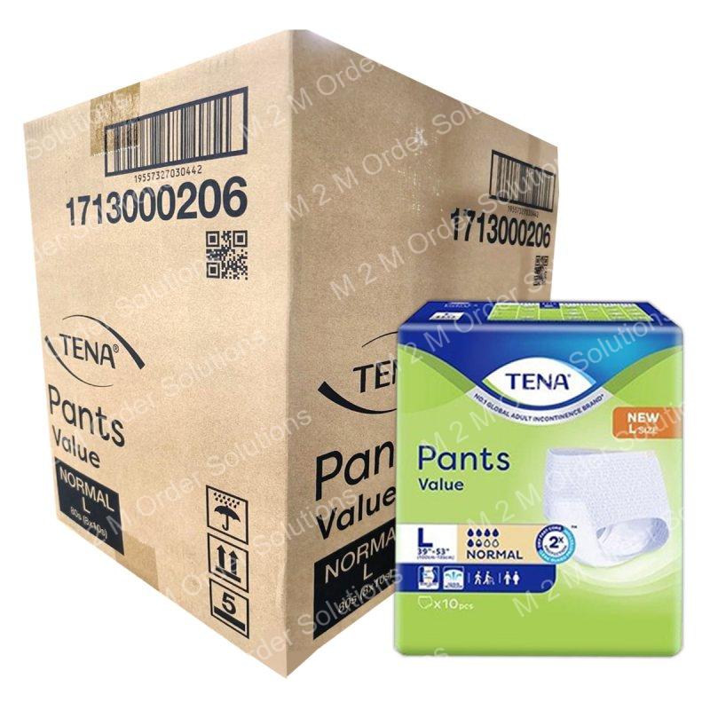 TENA VALUE PANTS L ADULT DIAPER 8*10S