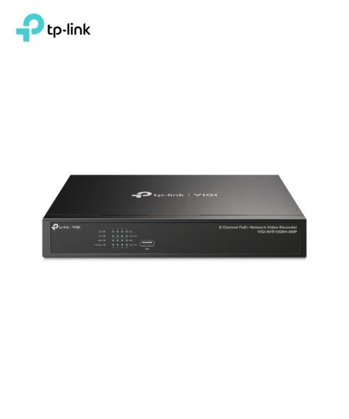 TPLINK 8 8 x 10/100MBPS CHANNELS RECORDER PORTS POE+ CCTV VIGI NETWORK NVR1008H8MP VIDEO