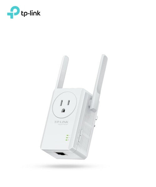 TPLINK WALL RANGE WIRELESS 300MBPS N PLUGGED EXTENDER AC WITH PASSTHROUGH
